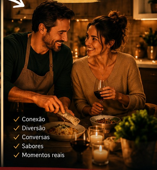 Casal vivendo um momento de conexão em casa