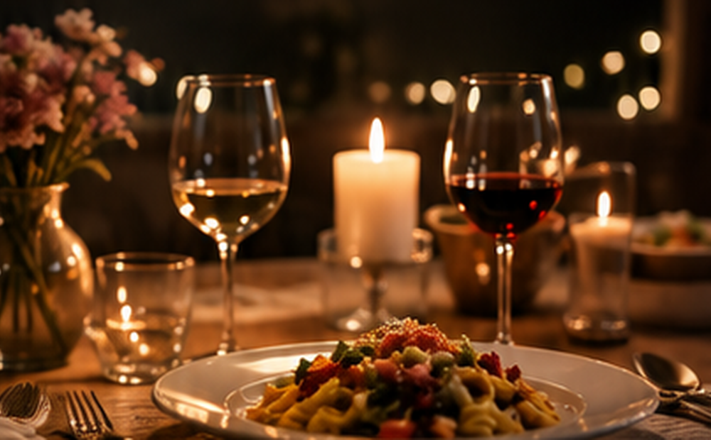 Experiência gastronômica pronta para um casal viver em casa
